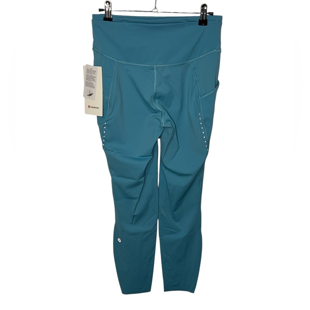 NWT LULULEMON Athletica Fast and Free HR Tight 25”| washed blue | Sz: 8 - Picture 6 of 6